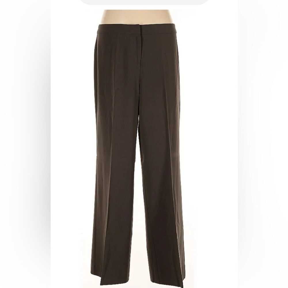 St John Collection Lined Dress Slacks in a beautiful Olive/Brown Size 6